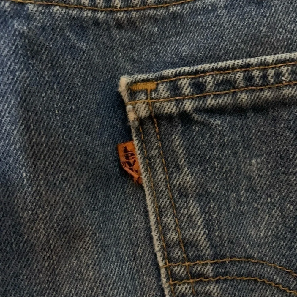 Vintage Orange Tab Super Dope Custom 505 Levi Jeans